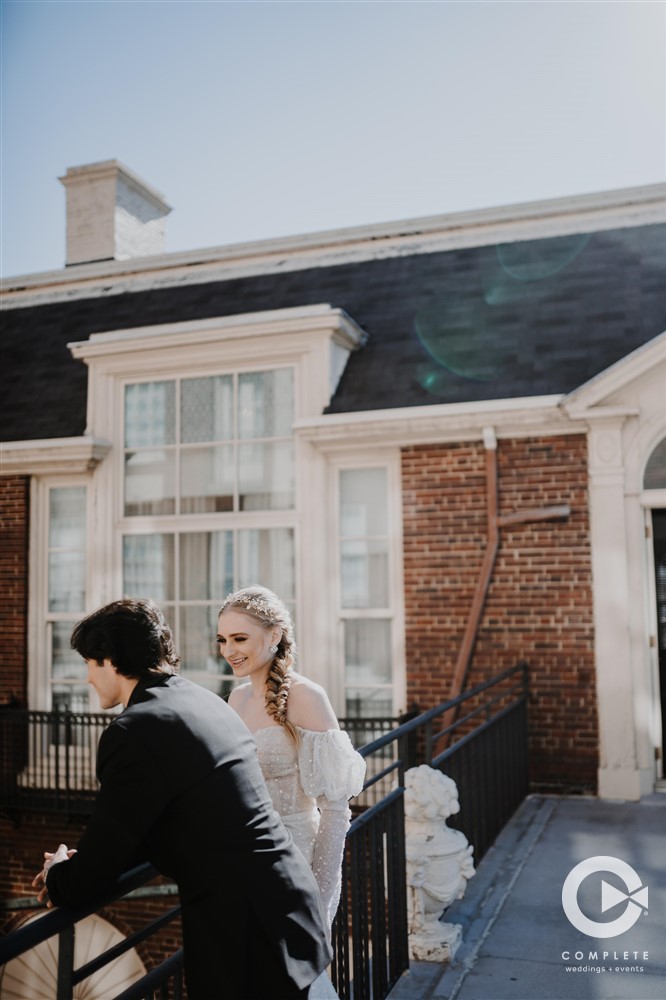 young wedding couple