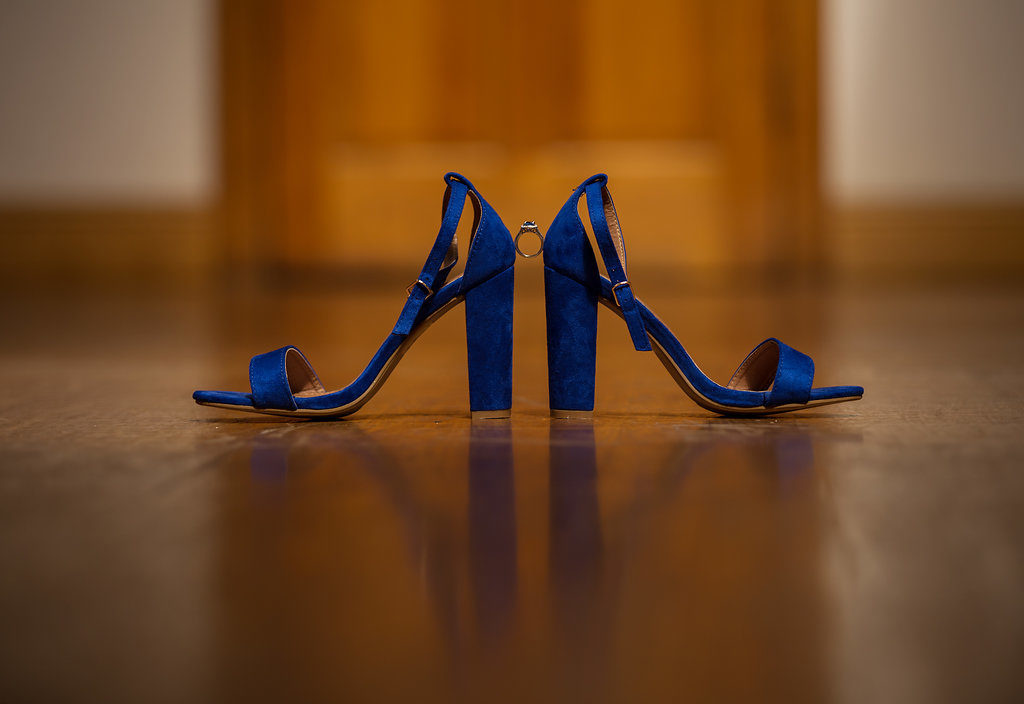 cobalt blue wedding shoes