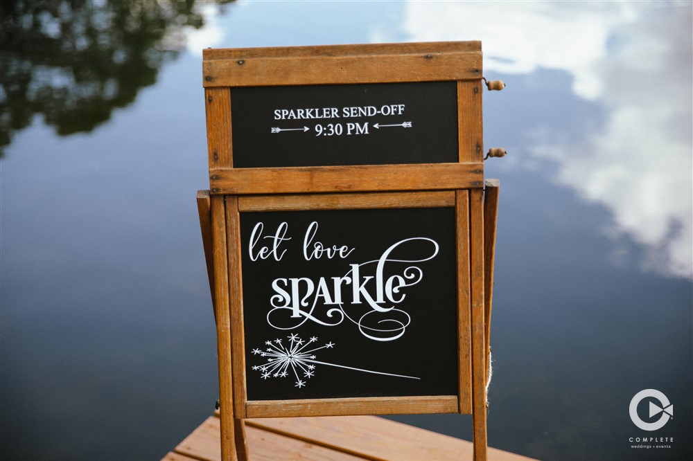 custom wedding signs for sparklers
