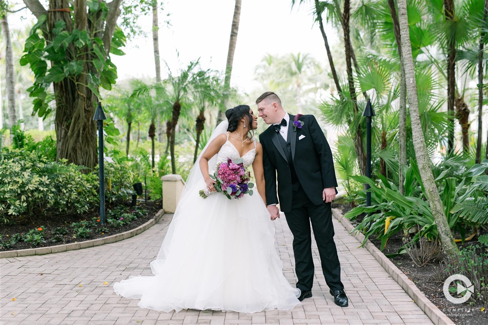 Florida wedding palm trees
