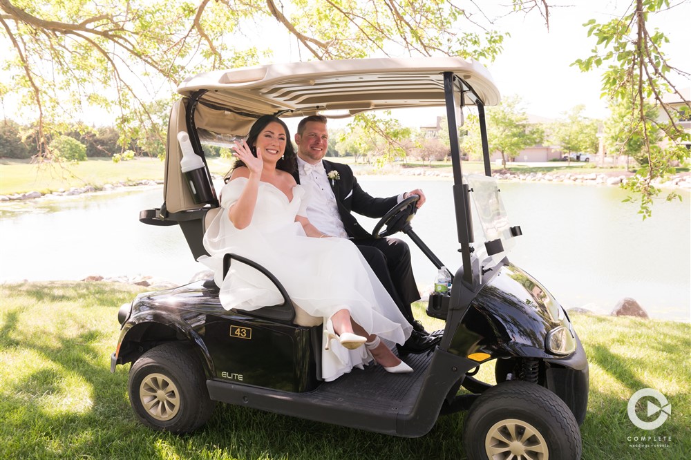 golf cart wedding ride ideas