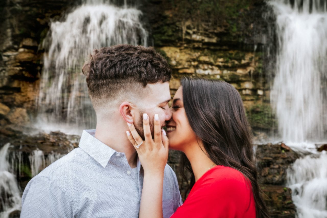 young couple engagement photos
