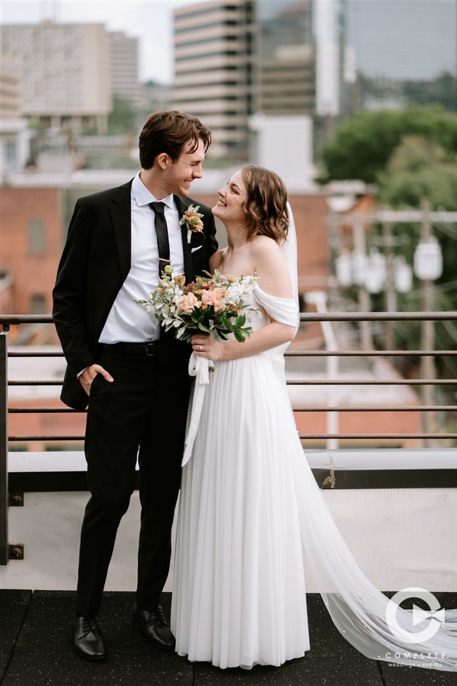 rooftop wedding photos