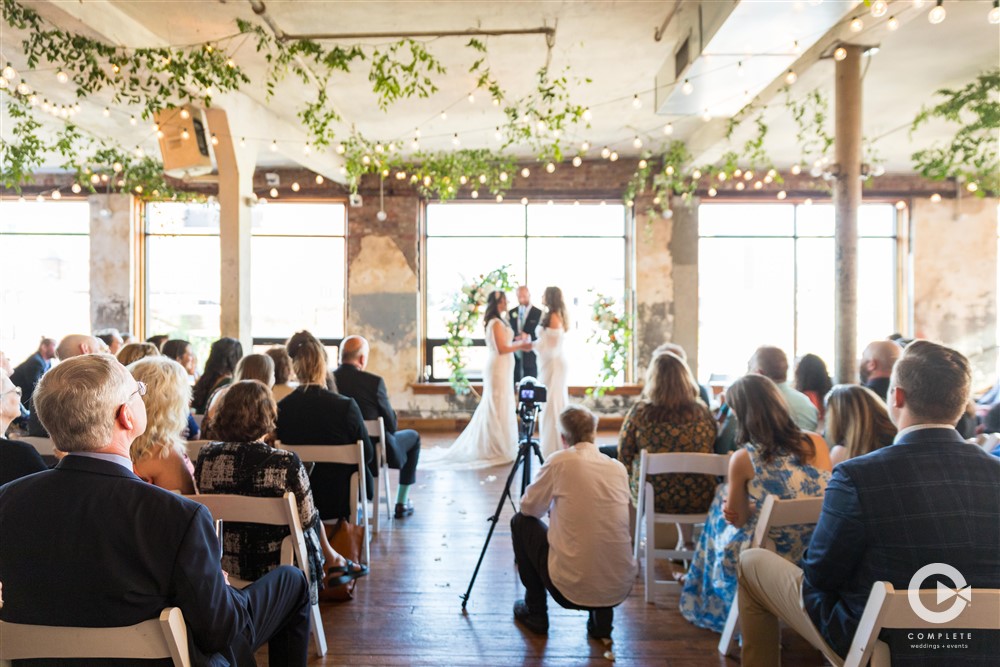 indoor wedding ceremony in kc