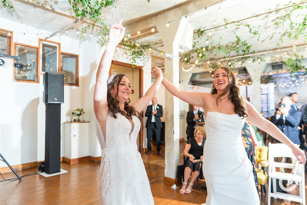 brides reception entrance