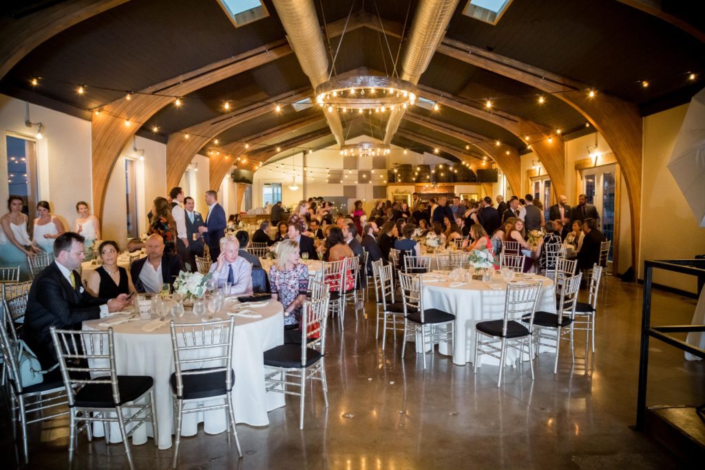 Guests waiting for bride and groom at The Martin Event Space