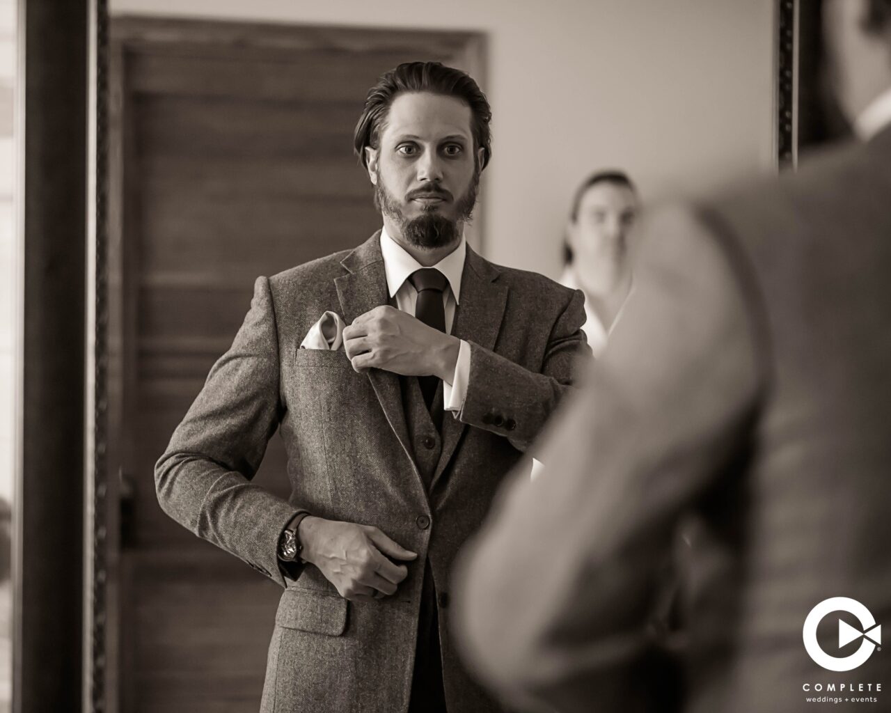 Groom Getting Ready Photography