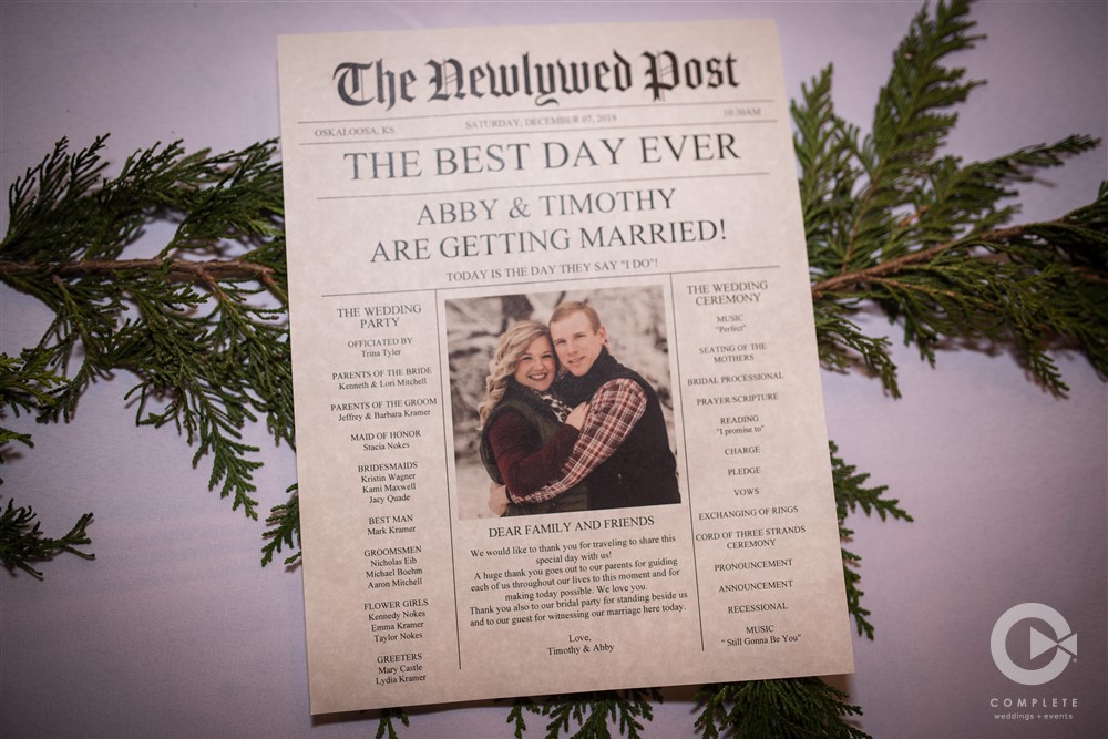 Newly wed paper