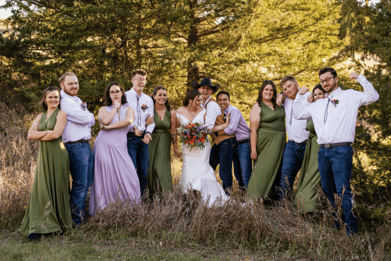 Fall Wedding Colors Wedding Party