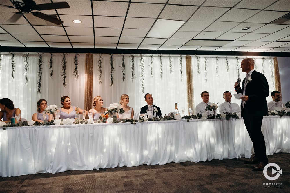 Wedding at Rose Garden Banquet Hall Toasts
