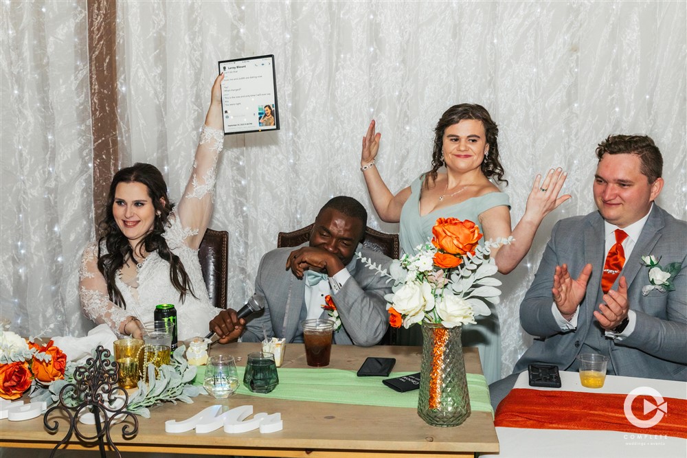 Kansas Wedding Photography Reception Toasts Funny