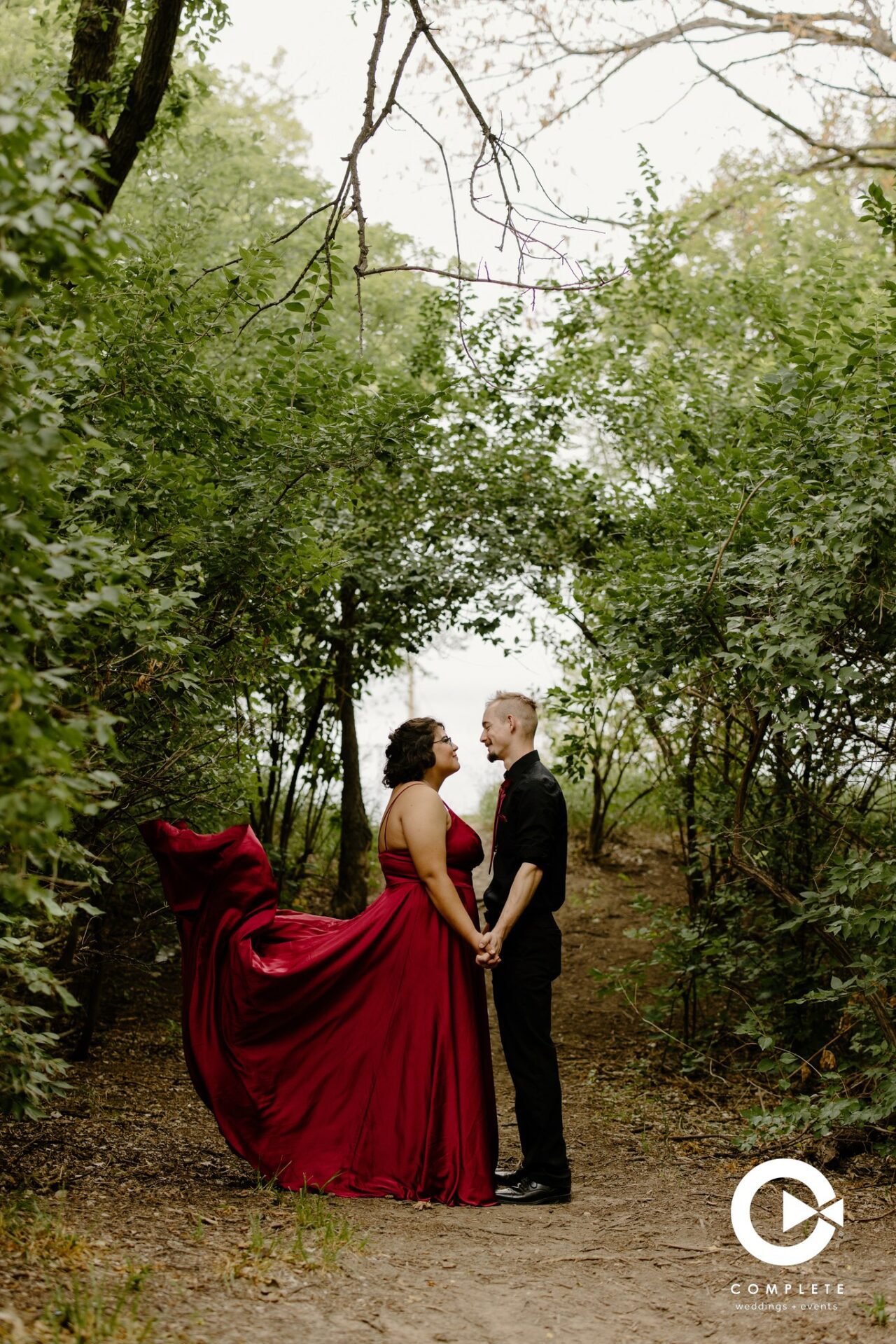 Red Wedding Dress Kansas Wedding Photography