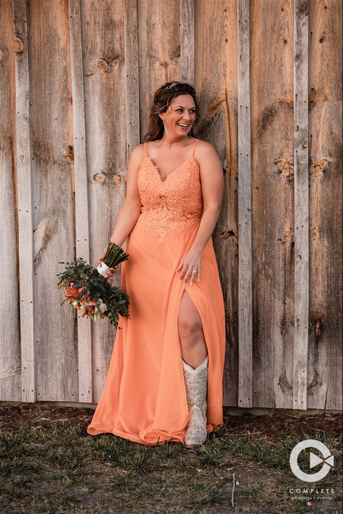 Wichita Bride Bold Color Wedding Dress