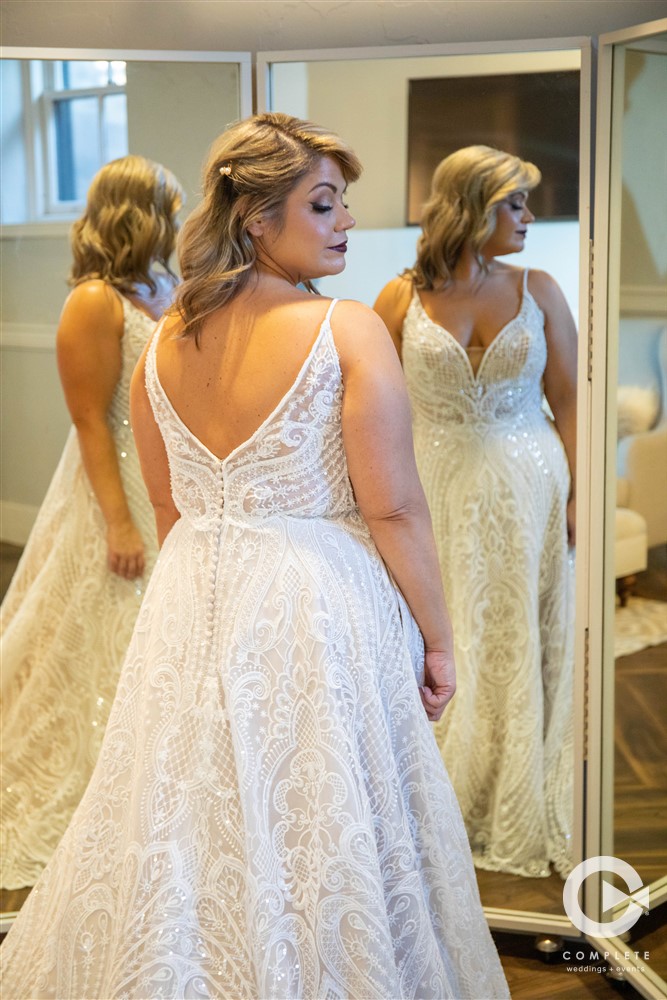 Lace Wedding Dress Kansas Wedding Photography