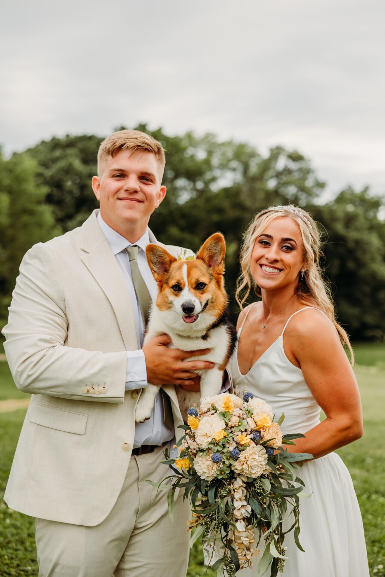 Wedding Corgi Dog Photography