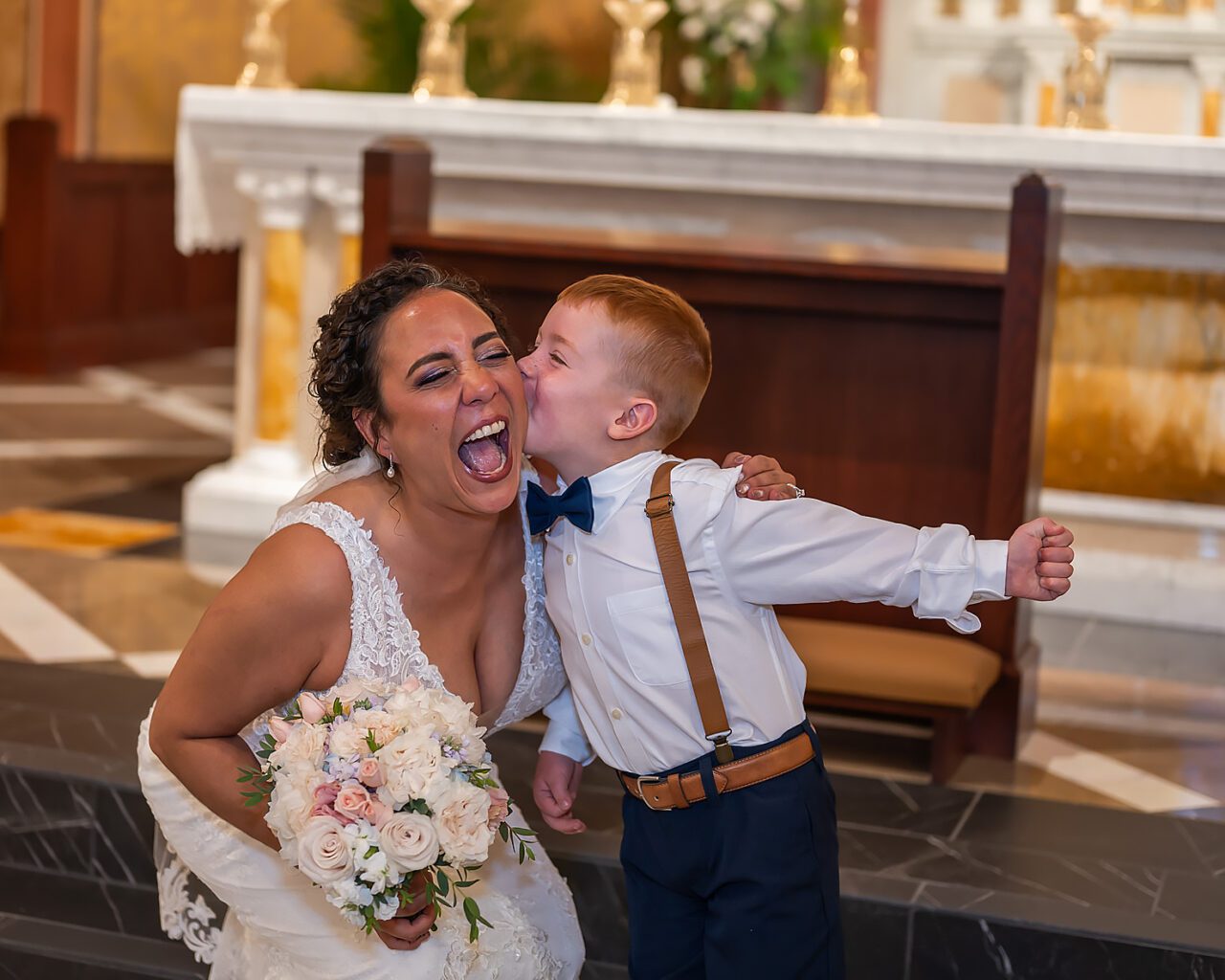 Funny Ring bearer wedding photos