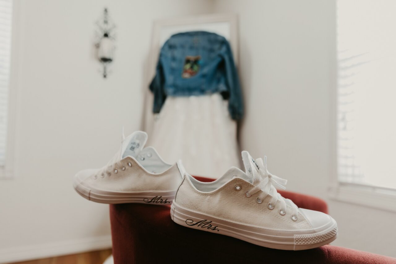 wedding day sneakers