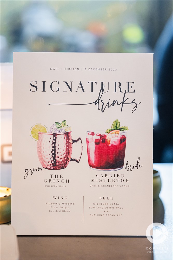 custom drink signage