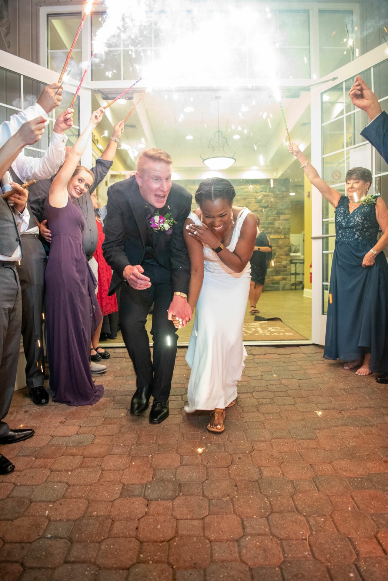 Bride & Groom Sparkler Exit