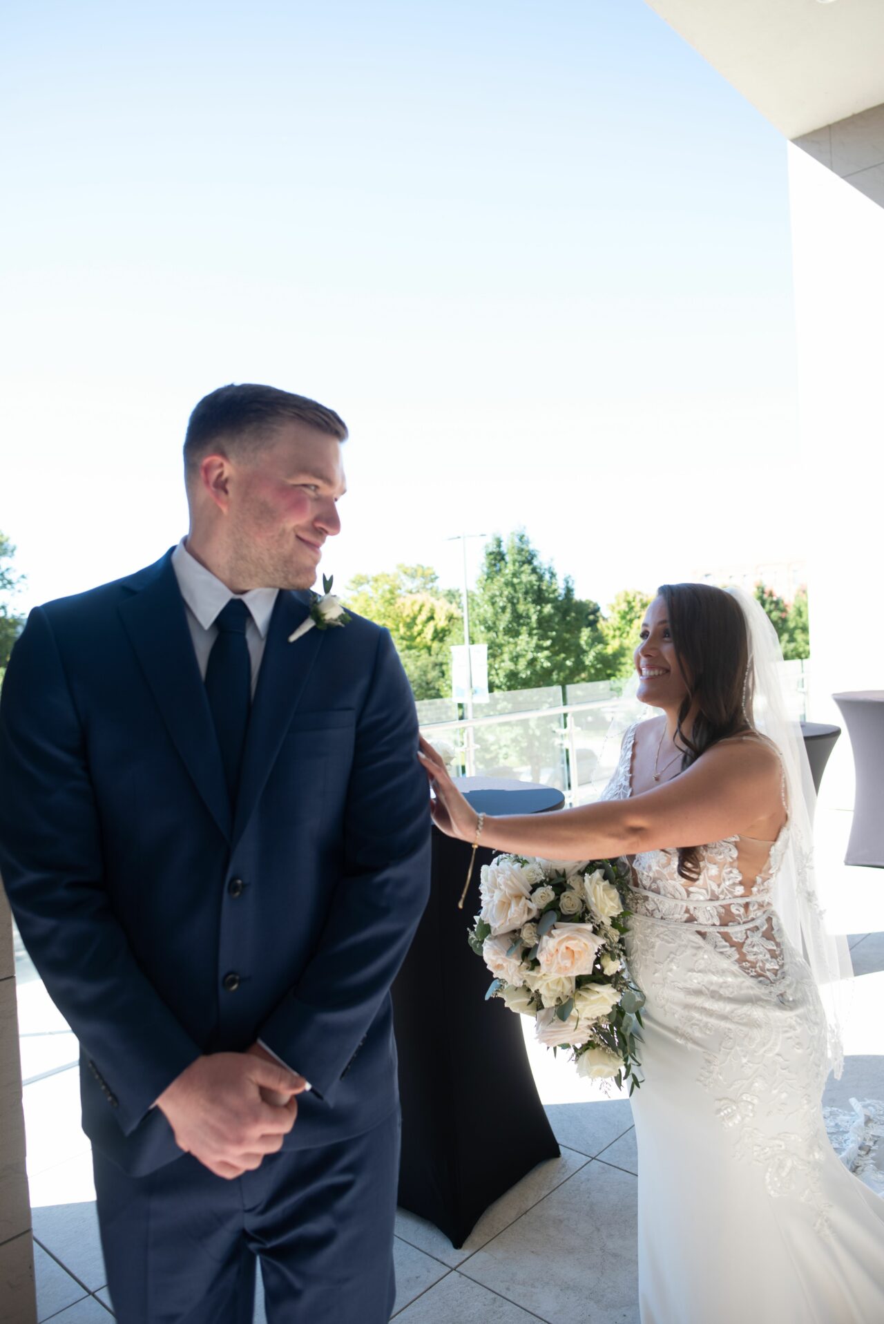 Bride & Groom first look