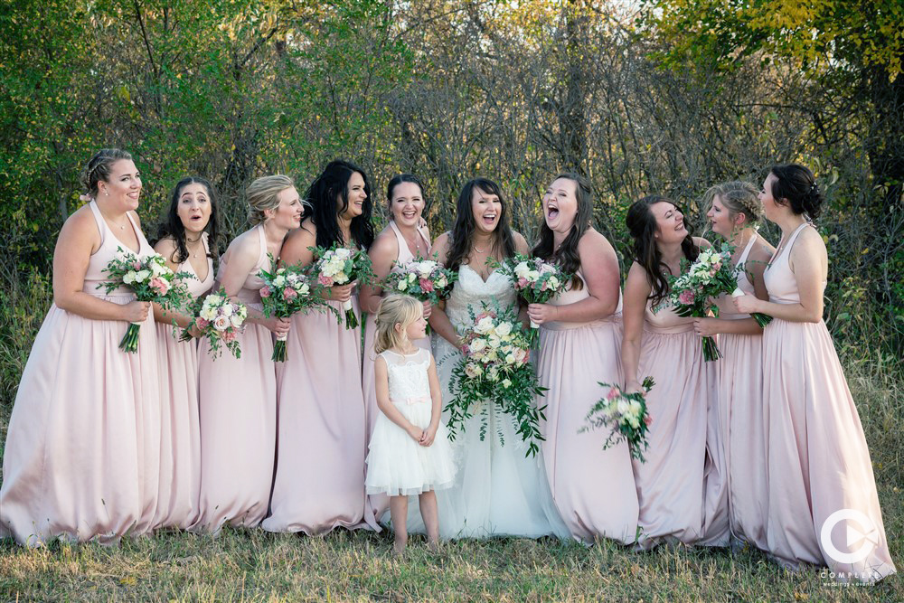 Bridesmaid in Roca, NE in pink