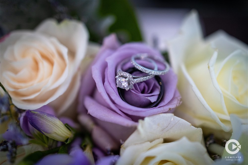 Wedding Ring on Flower