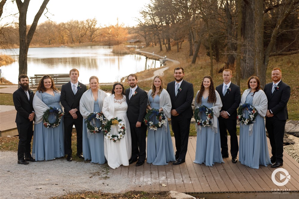 icy blue wedding