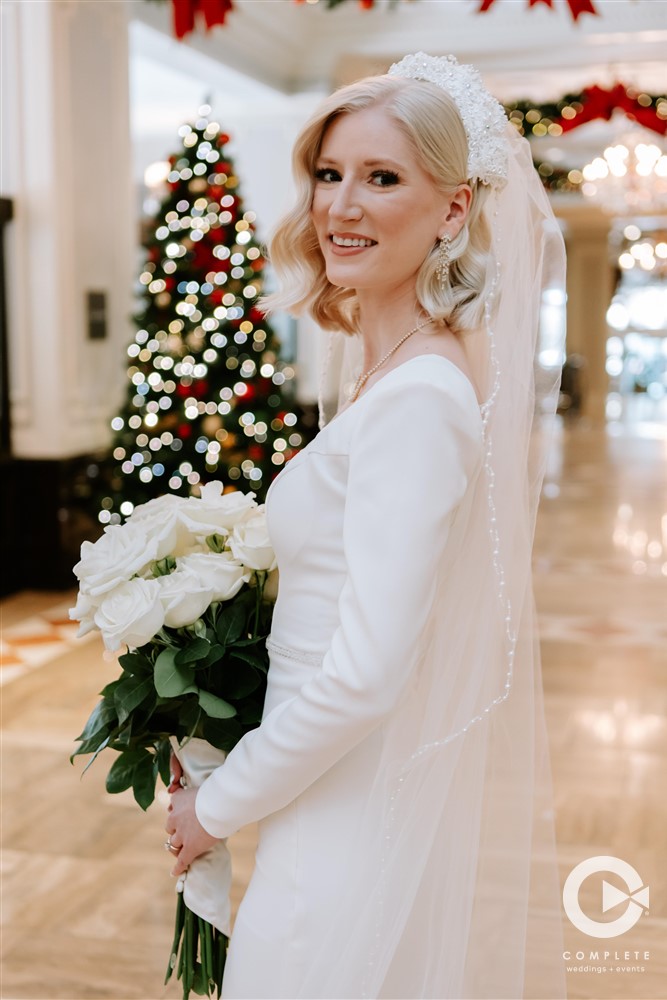 winter wedding photo