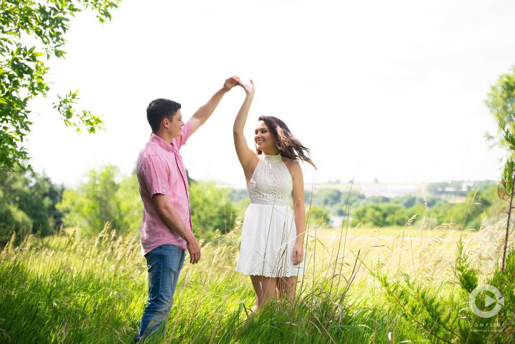Outdoor Nebraska Engagement Photography
