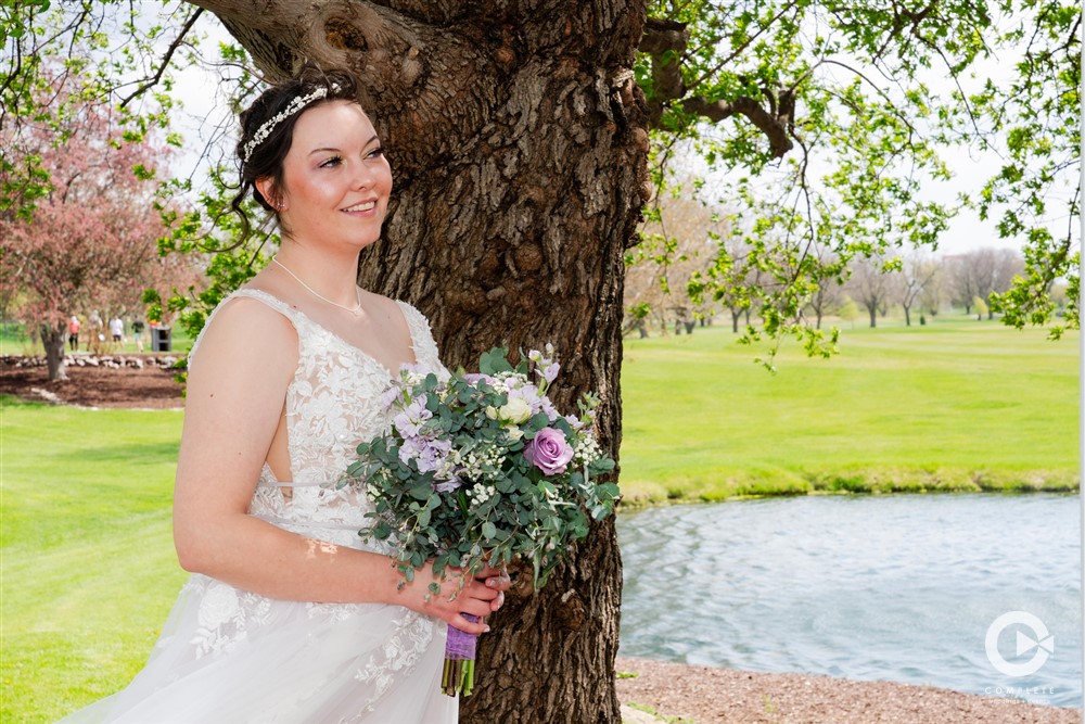 bride wearing dress