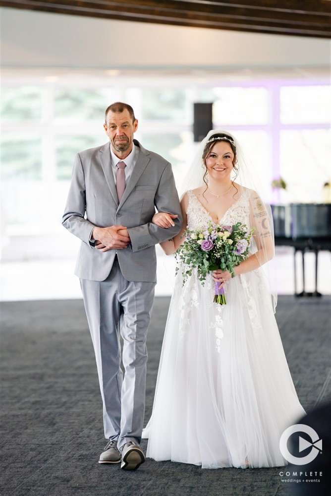 bride walking down the aisle