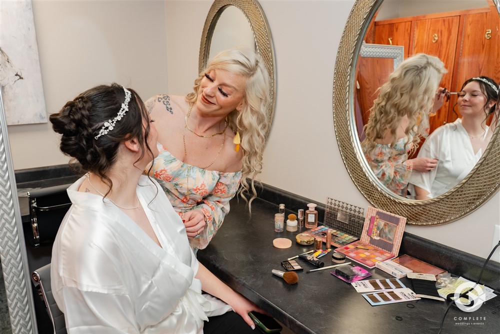 bride getting ready