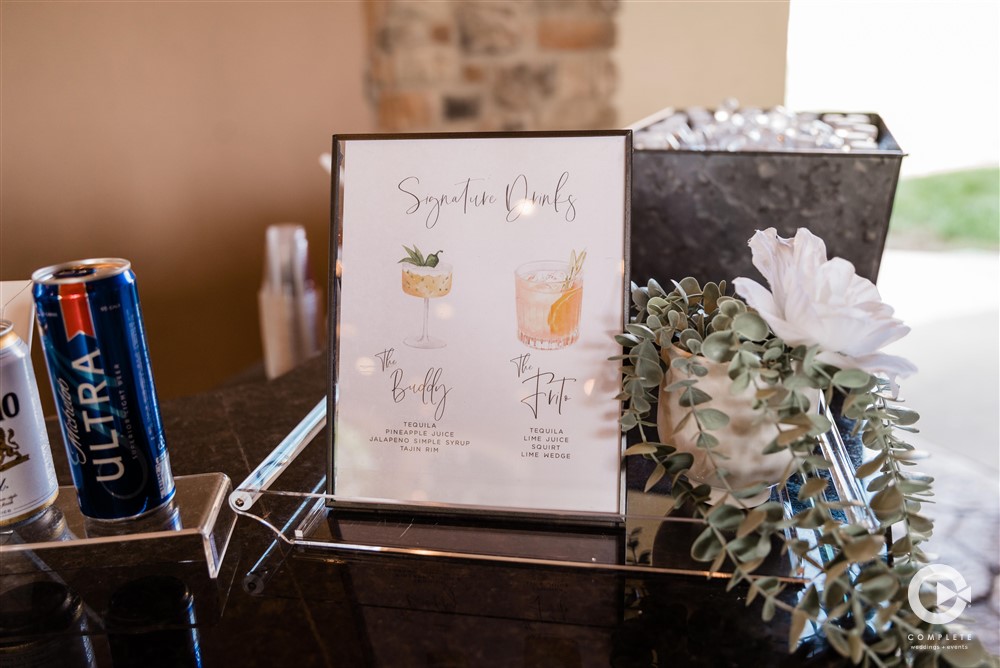 wedding signature drinks