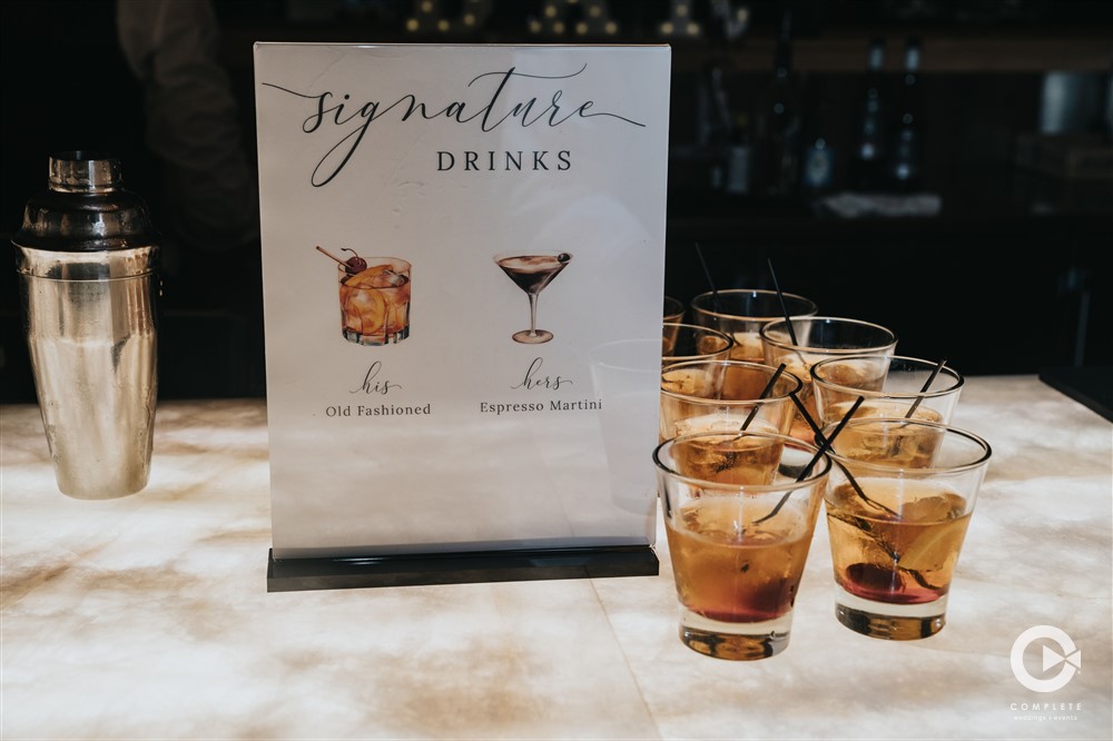 wedding signature drinks