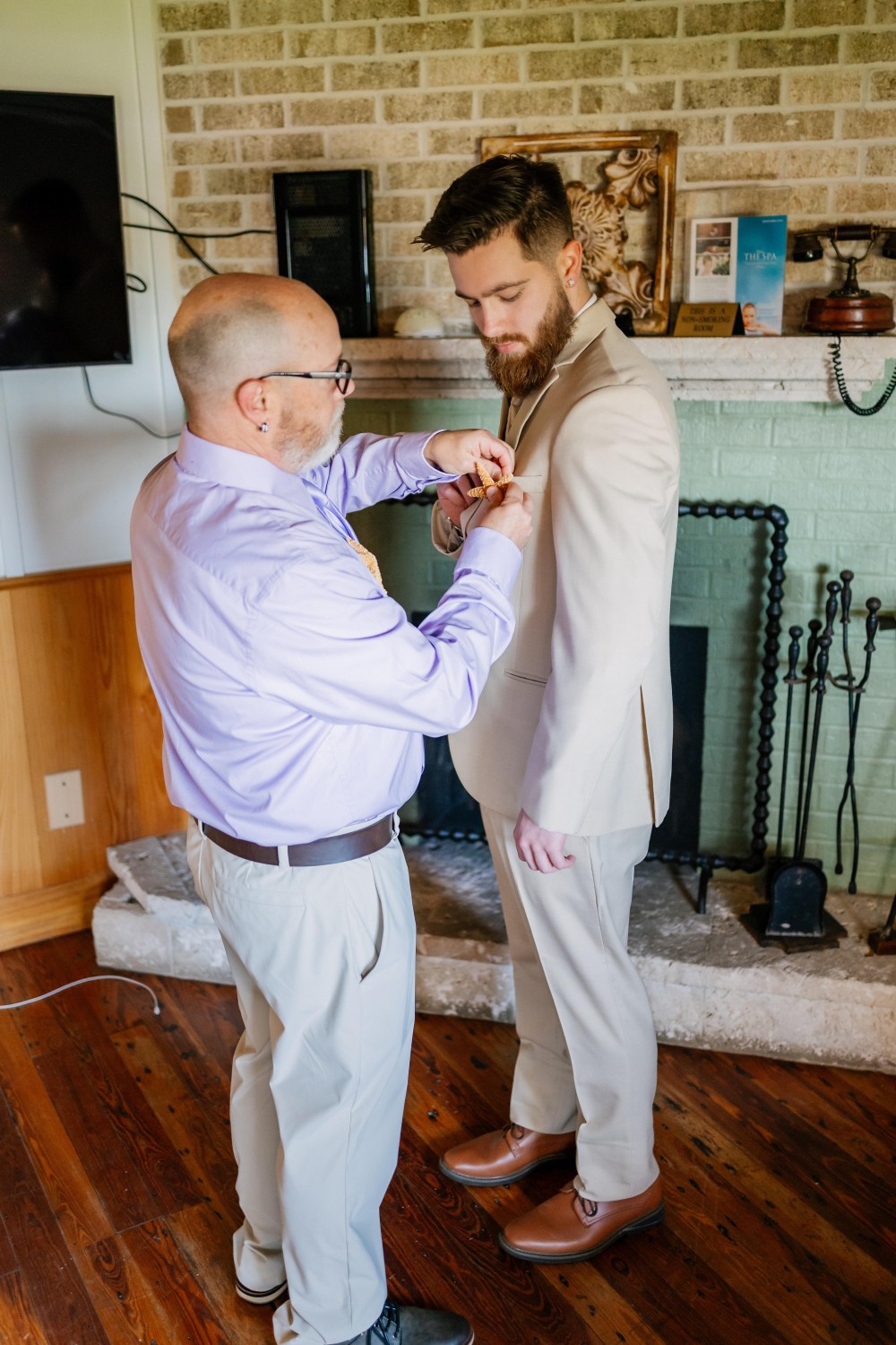 Groom Getting Ready at 'Tween Waters Island resort and Spa Wedding Venue on Captiva Island Florida