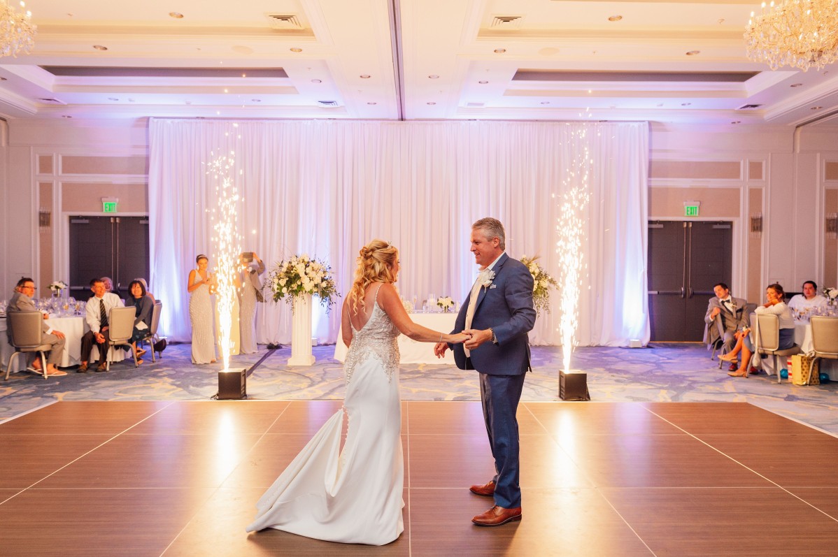 Cold Sparks during Newlywed's First Dance