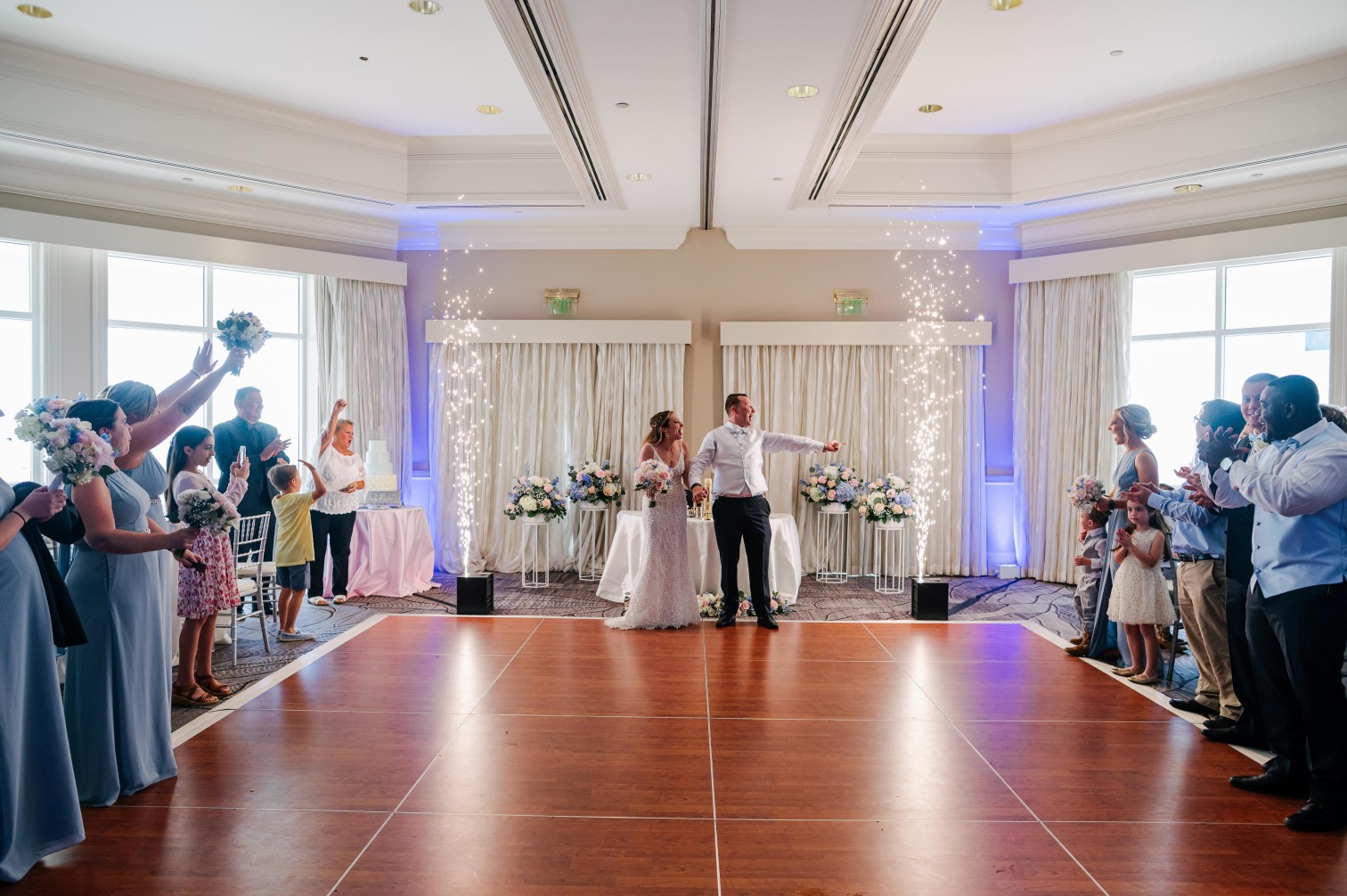 Wedding Grand Entrance with Cold Sparks