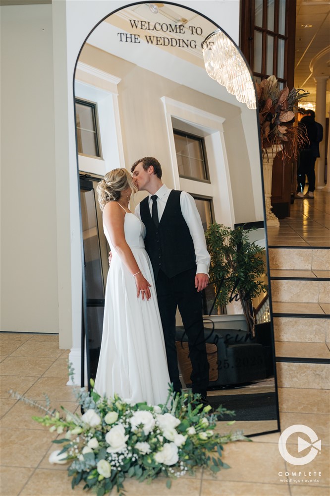 Wedding couple mirror