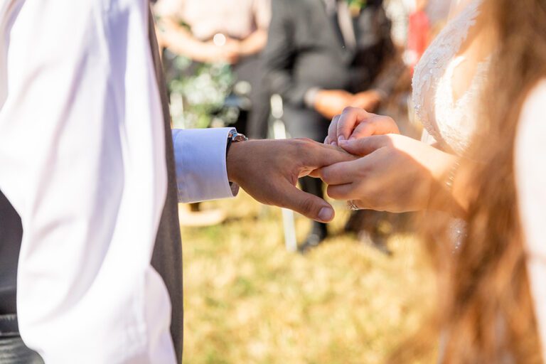 ring ceremony at wedding