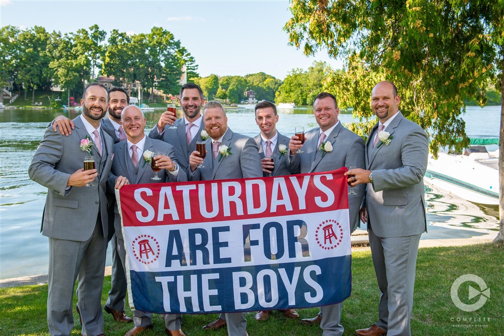 Saturdays are for the boys wedding