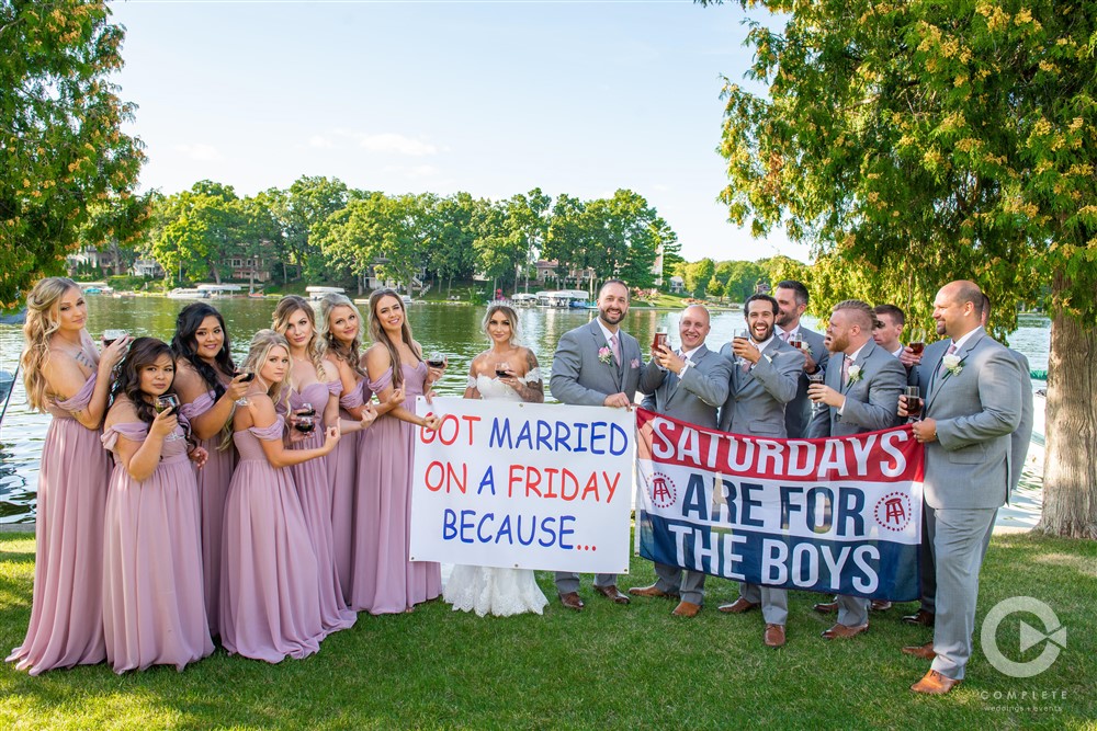 saturdays are for the boys groomsmen and bridesmaids