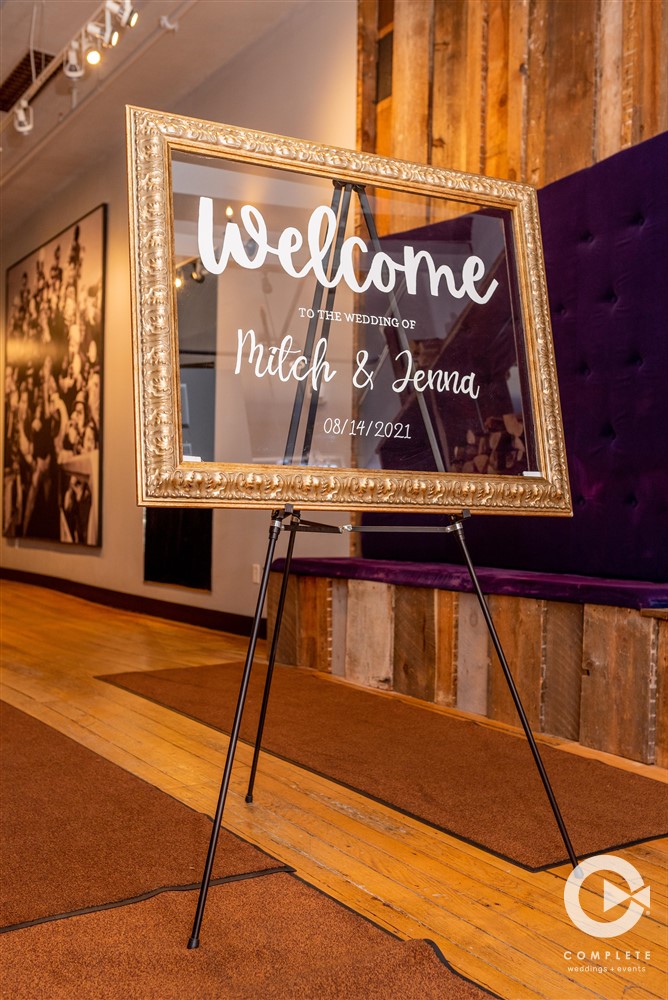 wedding welcome sign