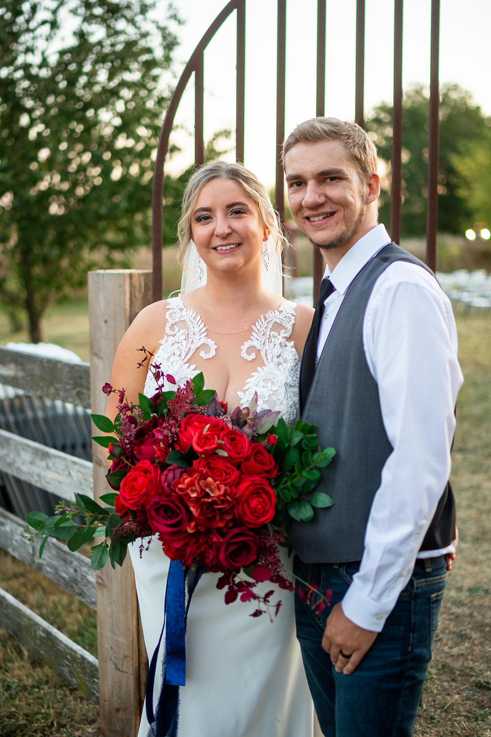 bride and groom portrait