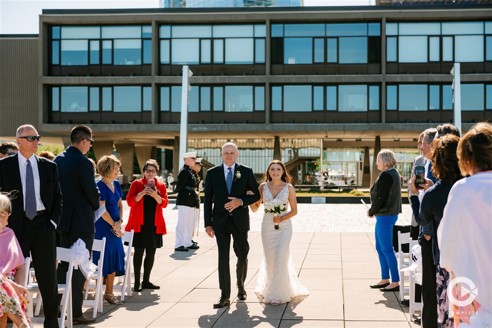 bride walking down the aisle