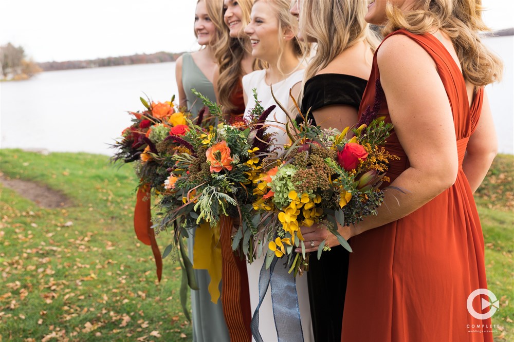 fall color palette bridesmaids