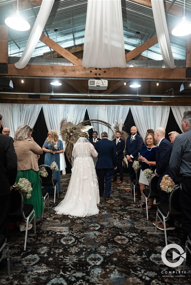 Ceremony at lake Elmo pavilion shot by Complete