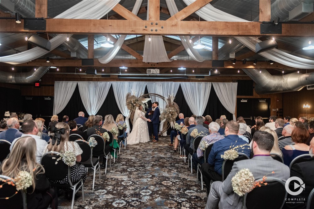 Reception Room at lake Elmo pavilion shot by Complete