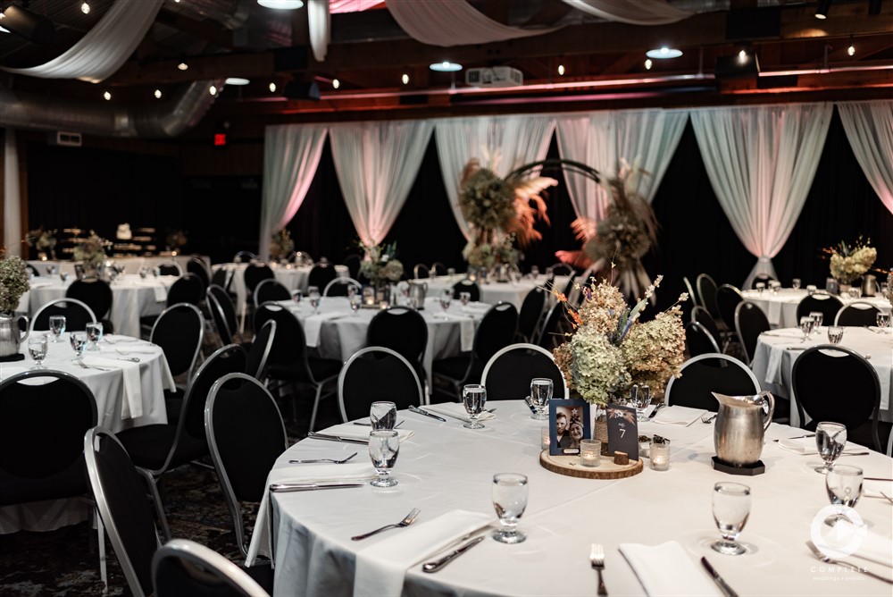 Reception Room at lake Elmo pavilion shot by Complete