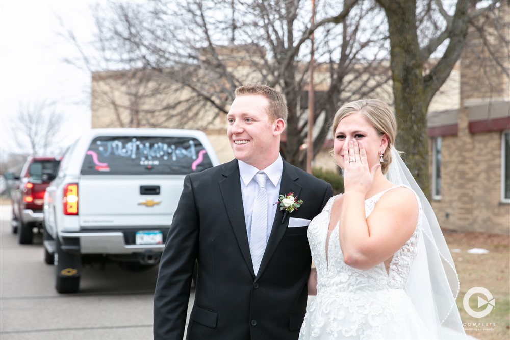 A Covid Wedding Surprise | Drive-by Wedding