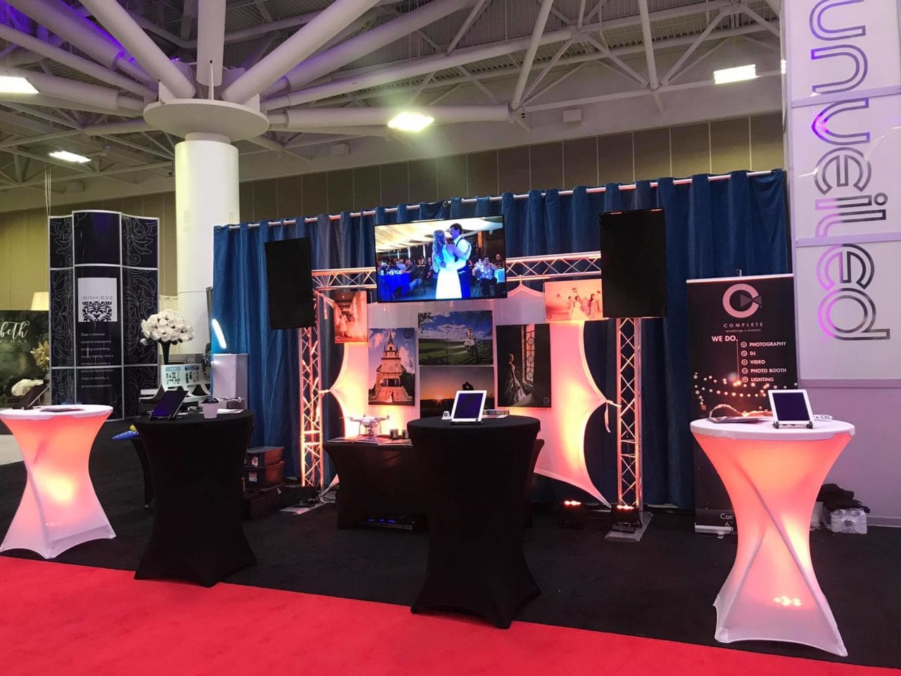 bridal show set up
